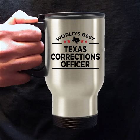 Texas Corrections Officer Travel Tumbler Mug Etsy