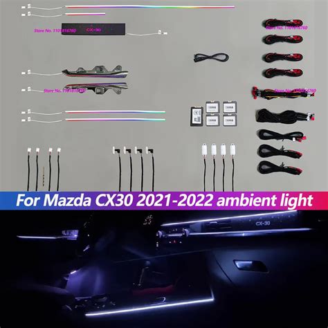 Led Ambient Lights For Mazda Cx Interior Modification Cx