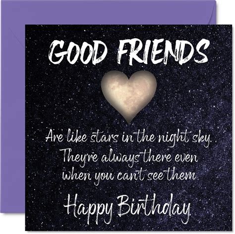 Special Birthday Cards For Friend Friends Like Stars Happy Birthday Card For Friend From