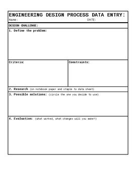 engineering design process data entry sheet  missy herrington tpt