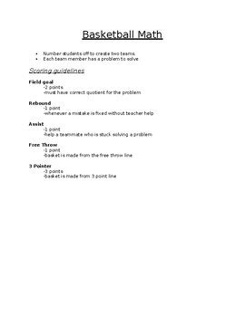 Basketball Math by Noah Wilson | TPT