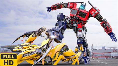 Transformers The Last Warrior Bumblebee Vs Optimus Prime Movie Clip