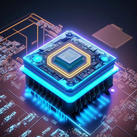 Premium Ai Image Futuristic Computer And Cpu Chip Of Motherboard