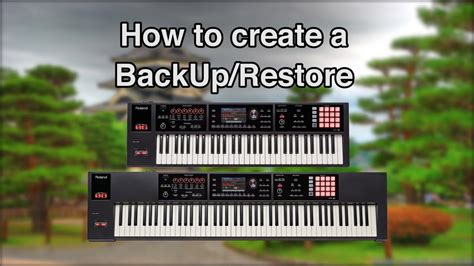 Roland FA 06 08 How To Create A Backup Restore YouTube