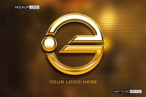 Mockup Gold Logo Effect Graphic by BeBeStudio74 · Creative Fabrica