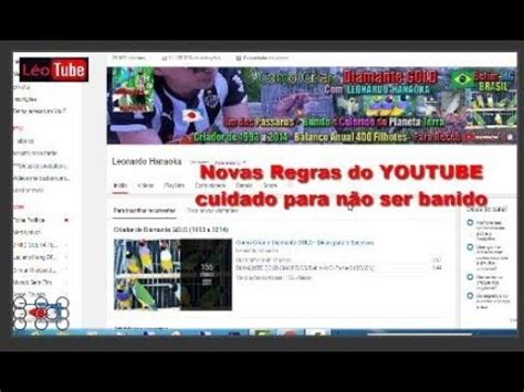 Novas Regras do YOUTUBE Veja como fazer a configuração CUiDADO para não