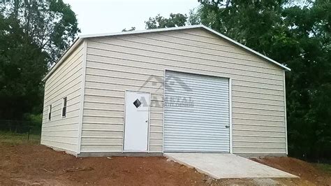 30x30 Vertical Steel Garage Building - AA Metal Buildings | Custom and ...