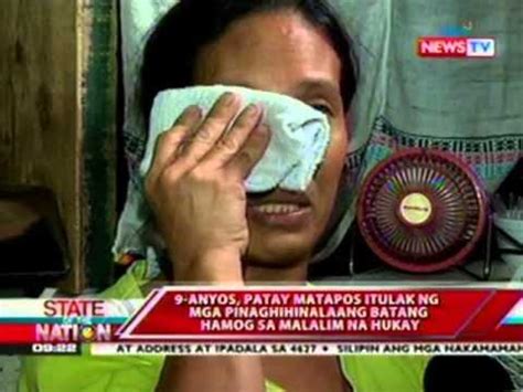 SONA 9 Anyos Patay Matapos Itulak Ng Mga Pinaghihinalaang Batang