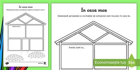 Crud Linia Absorb Ie Fise De Colorat Cu Case In Interior Maligne Rahat