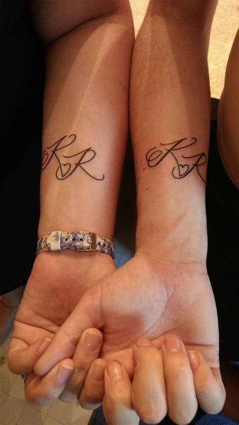 Initials Couples Tattoo Initialen