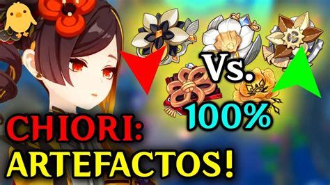 Los Mejores Artefactos Para Chiori Genshin 🐤 Youtube