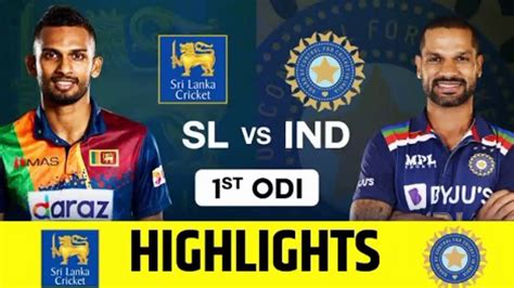 India Vs Srilanka 1st T20 Highlights 2021 Ind Vs Sl 1st T20 2021