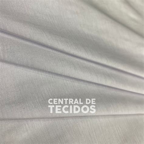 CENTRAL DE TECIDOS Tafetá Elastano Branco