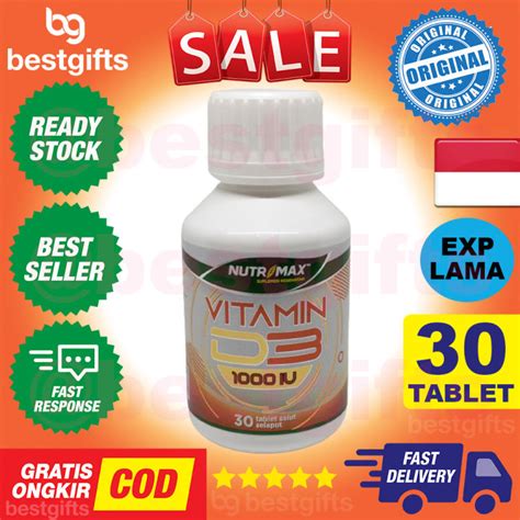 NUTRIMAX VITAMIN D3 1000 IU VIT D 1000IU DAYA TAHAN IMUN TUBUH NYERI