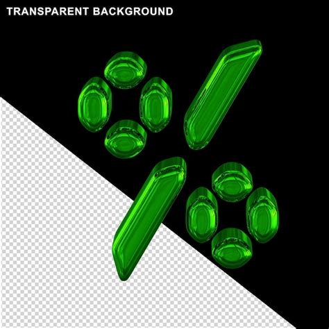 Premium PSD | Digital green symbol