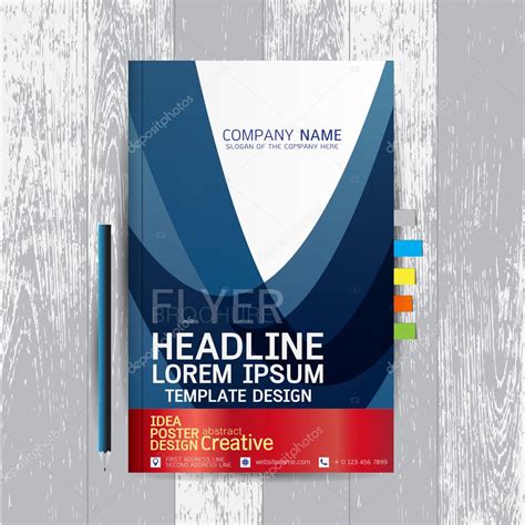 Brochure Flyers Poster Design Layout Template In A Size With Stock