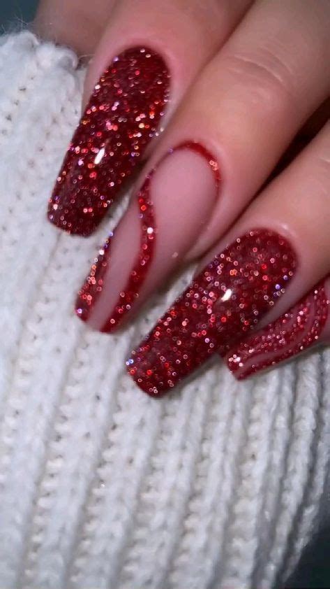 Nail Art Magic 2023 S Most Striking Designs Revealed In 2023 Red Nails Glitter Red Nails