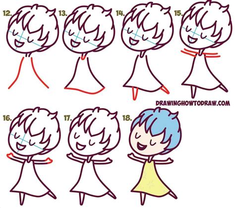 Cartoon Characters Drawing Step By Step | Free download on ClipArtMag