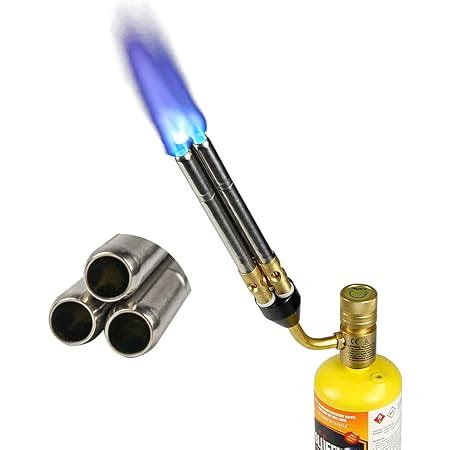 Amazon BLUEFIRE Handy Cyclone Torch Kit With Propane Push Button