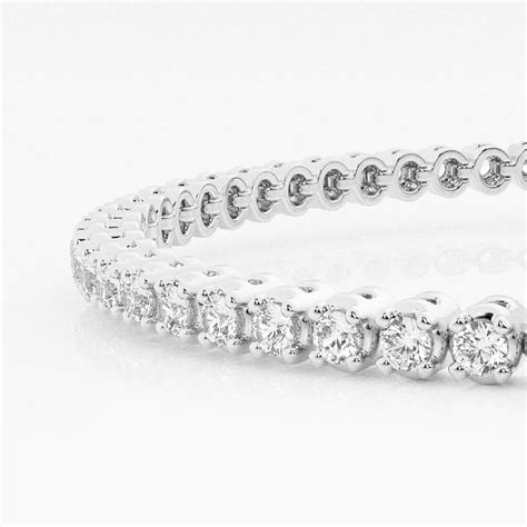 3 Ctw Round Lab Grown Diamond Four Prong Tennis Bracelet 7 Inches