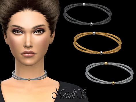 Double Crossed Cable Necklace Found In Tsr Category Sims 4 Female