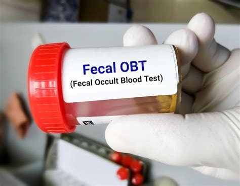 Prueba De Sangre Oculta En Heces O Obt Fecal O Obt En Heces Foto Premium