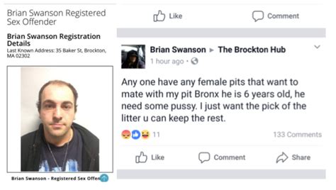 Brockton Registered Sex Offender Looking For Female Pit Bulls To Drill His Male Pit Bull “bronx