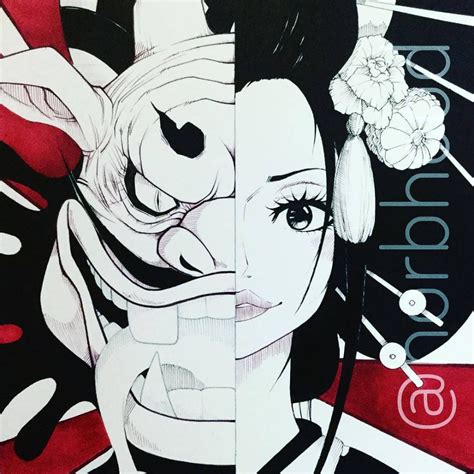 Kurozumi Orochi X Oiran Komurasaki Kozuki Hiyori Wano One Piece Art