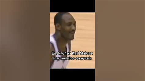 Karl Malone Saw A Courtside Baddie 💀 Nba Youtube