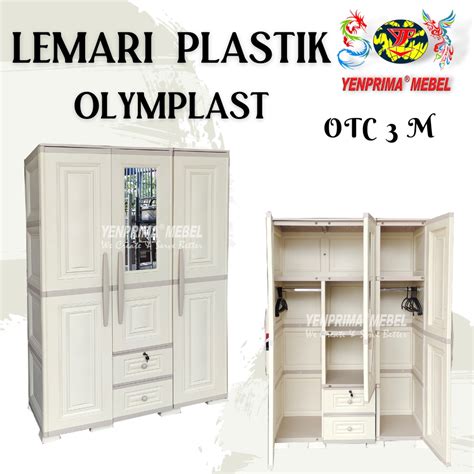 Jual Lemari Olymplast Otc 3 Pintu Modern Lemari Plastik Lemari 3