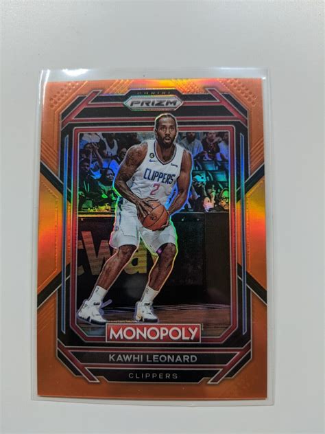 2023 Kawhi Leonard Orange Monopoly Prizm 124 SP Clippers EBay