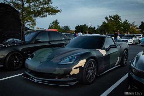 Camouflage C6 Chevrolet Corvette At Car Meet