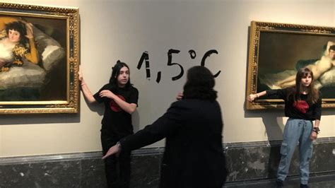 Climate activists glue hands to Goya paintings at Spain's Prado museum