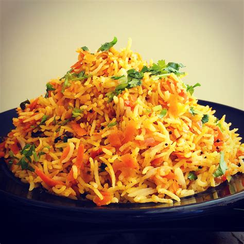 Spicy Carrot Rice Fusion Kitchen Tales