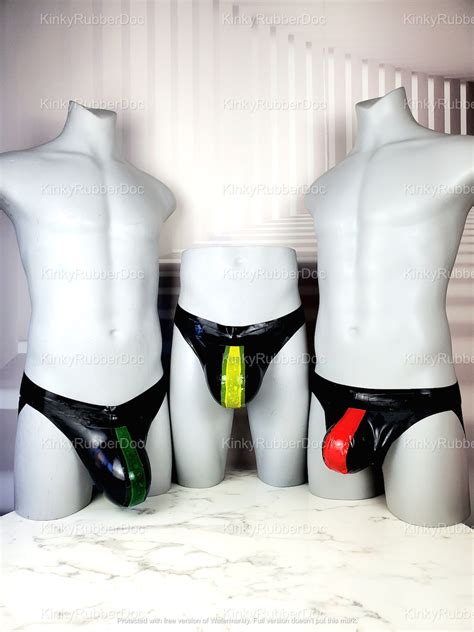 Big Bulge Latex Jockstrap For Scrotal Saline Silicone Pumped Etsy