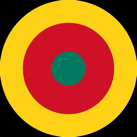 Camaroonian Air Force Roundel For A Policial Militares Distintivo