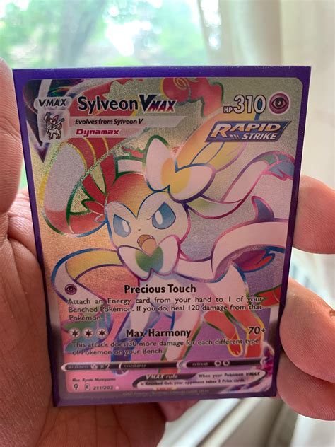 Sylveon VMAX 211 203 Secret Rainbow Rare R PokemonQc