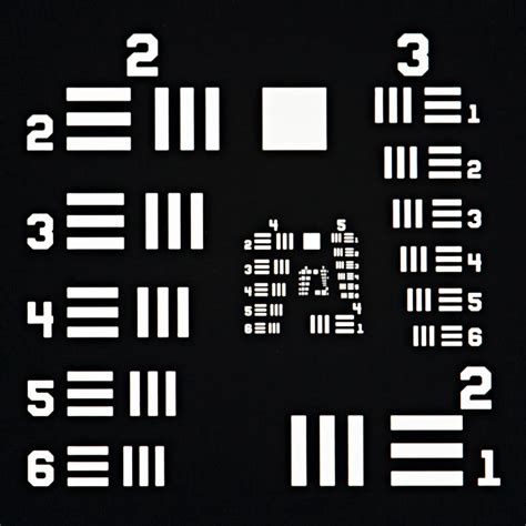 Usaf 1951 Tri Bar Resolution Chart A Visual Reference Of Charts