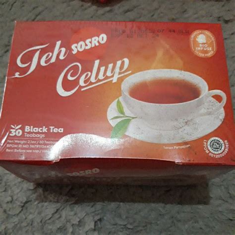 Jual TEH CELUP SOSRO BLACK TEA 30 Teabags Shopee Indonesia