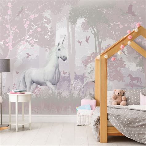 Walltastic Unicorn Forest Wall Mural Wilko