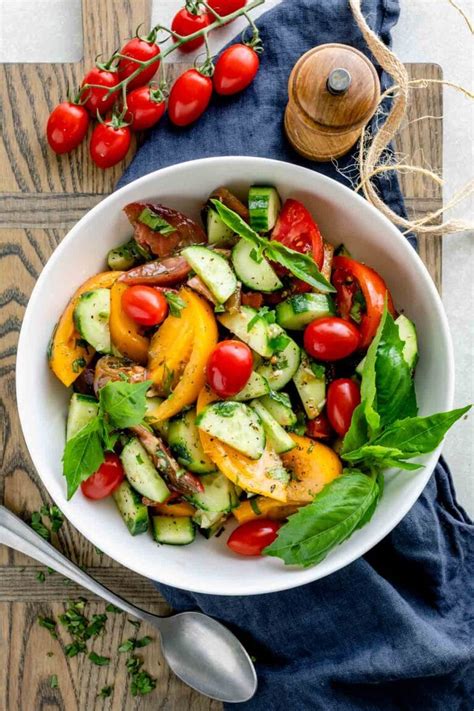 Tomato Cucumber Salad Healthy Seasonal Recipes