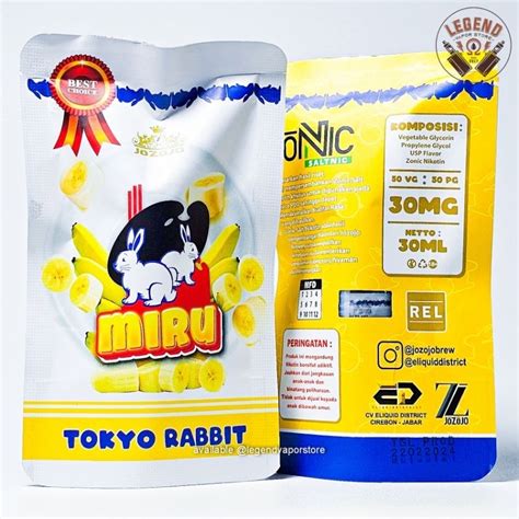 Jual SALT NIC LIQUID MIRU Tokyo Rabbit 30ML 30MG AUTHENTIC Shopee