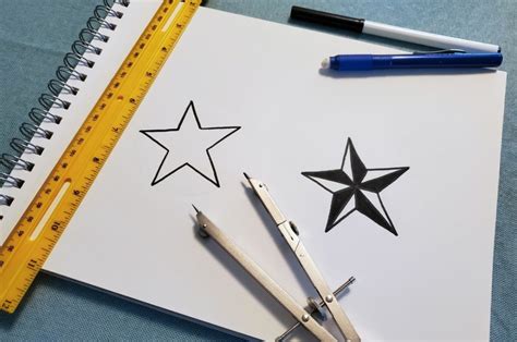 How To Draw Stars And Nautical Stars Without Tracing Feltmagnet