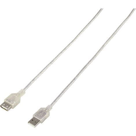 Renkforce USB Kabel USB 2 0 USB A Stecker 1 80 M Durchsichtig RF 4737362