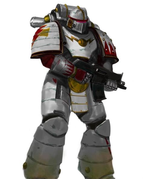 White Scar In Mk2 Power Armour By George Earl Abalayan Warhammer 40k Warhammer 40k Artwork