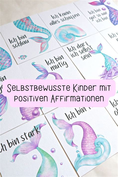 Several Different Kinds Of Cards With The Words Selbsteusse Kinder Mit