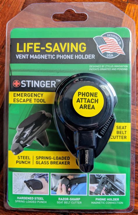 Ztylus Stinger Car Emergency Escape Tool Multi Function Life Saving Vehicle Rescue Magnetic