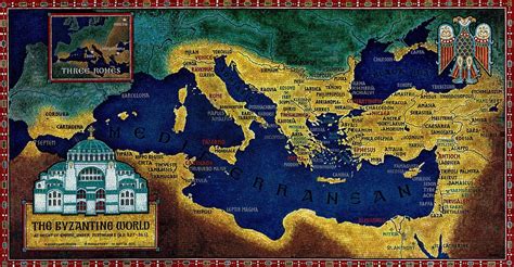 Byzantine Empire Interactions With The Environment Byzantine Justinian Era Extent Byzantium ...