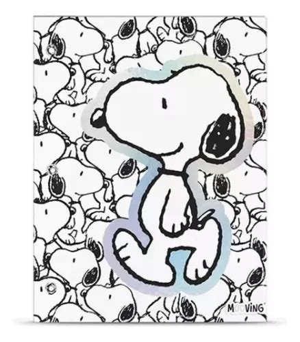 Carpeta Mooving Numero Dos Tapas Snoopy C Cordon Escolar Color