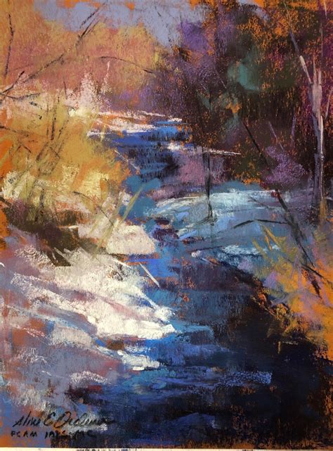 Aline Ordman Art 2019 Winter Day Winter Snow Pastel Paintings Color